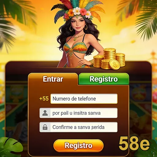 Acesso fácil ao login do cassino online 58e com registro simples.
