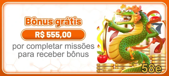 Imagem de bônus de R$ 555,00 na plataforma 58e.