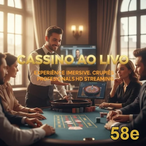 Jogadores em cassino ao vivo na 58e com crupiês profissionais.