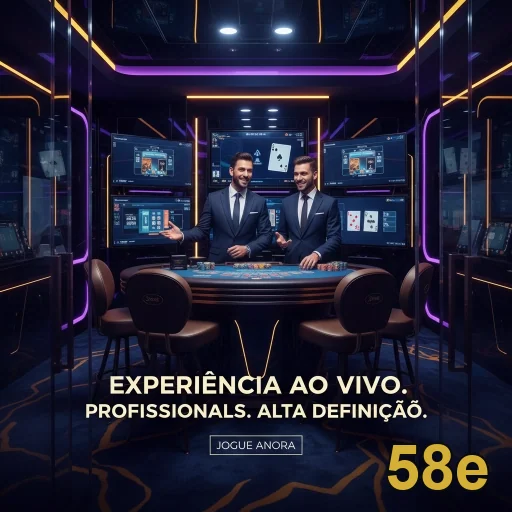 Dois profissionais em mesa de jogo no 58e, transmitindo segurança.