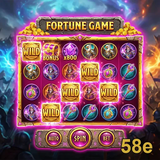 Interface do jogo Fortune Game no aplicativo 58e.
