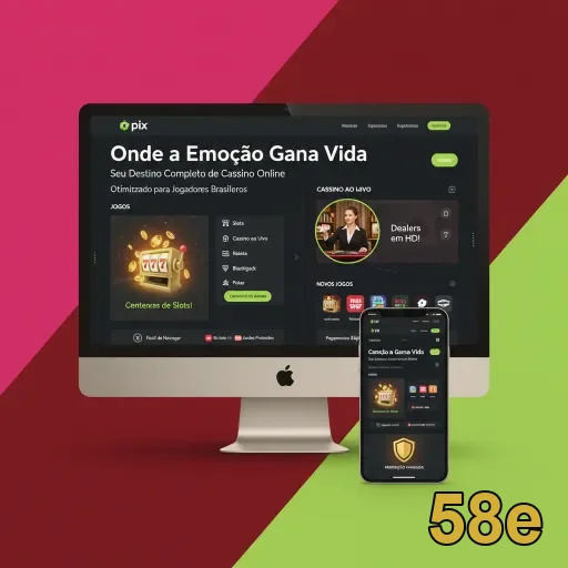 Interface da plataforma 58e com foco em serviços VIP.